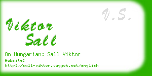 viktor sall business card